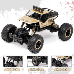 Rock Crawler Rock car Remote Control car,Smoke car 1:16 Scale,Metal car - Monster Truck Rock Crawler Climbing, Easy to Run car, Smoke car Spray car