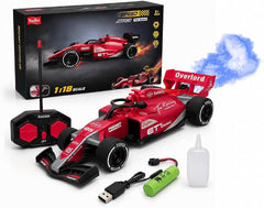 1:18 RC Formula Racing Car for Kids with Turbo Spray Effect, LED Lights, 2.4GHz Remote Control –Any 1