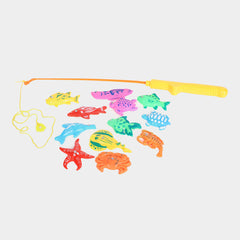 12 Piece Magnetic Rod Fishing Set - 12 Sea Animals
