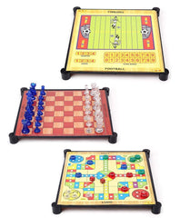 13 in 1 Family Magnetic Board Games (Chess, Snakes-Ladders, Backgammon, Ludo, Tic-Tac-Toe, Checkers, Travel Bingo, Space Venture, Steeplechase)