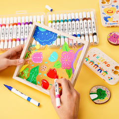 24 Color Acrylic Marker - Drawing Art Markers Colour Sketch Pens