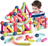64 Pcs Magnetic Sticks Building Blocks for Kids