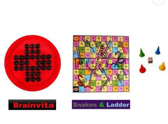 2 in 1 Brainvita Snake and Ladder Game