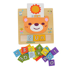 Wooden 2 in 1 Letter matching Game - with Flash Cards