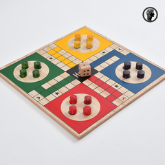2 in 1 Ludo and Snake and ladder wooden board