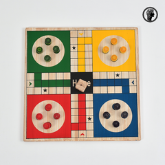 2 in 1 Ludo and Snake and ladder wooden board