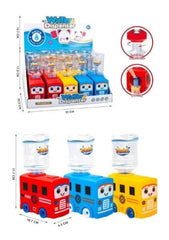 2 in 1 Water Dispenser Toy for Kids - Bus Vehicle Themed Simulation Toy