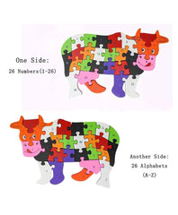 2 in 1 Animal Puzzle  - Pack of 1 - Cow