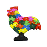 2 in 1 Animal Puzzle  - Pack of 1 - Cock