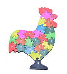 2 in 1 Animal Puzzle - Pack of 1 - Cock