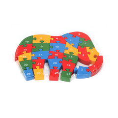 2 in 1 Animal Puzzle  - Pack of 1 - Elephant