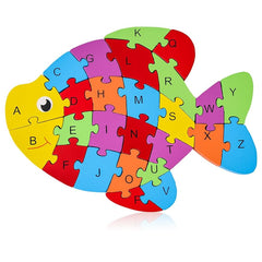 2 in 1 Animal Puzzle  - Pack of 1 - Fish