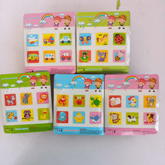 2*2 wooden 6 side puzzle small - 6 different puzzles in 1 pack