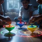 3 Pieces Fun LED Spinning Toys for Kids