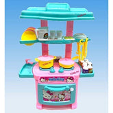 Hello Kitty Miniature Plastic Kitchen Set - 47 pieces Pretend play Set