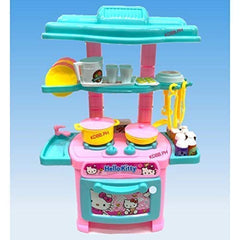Hello Kitty Miniature Plastic Kitchen Set - 47 pieces Pretend play Set