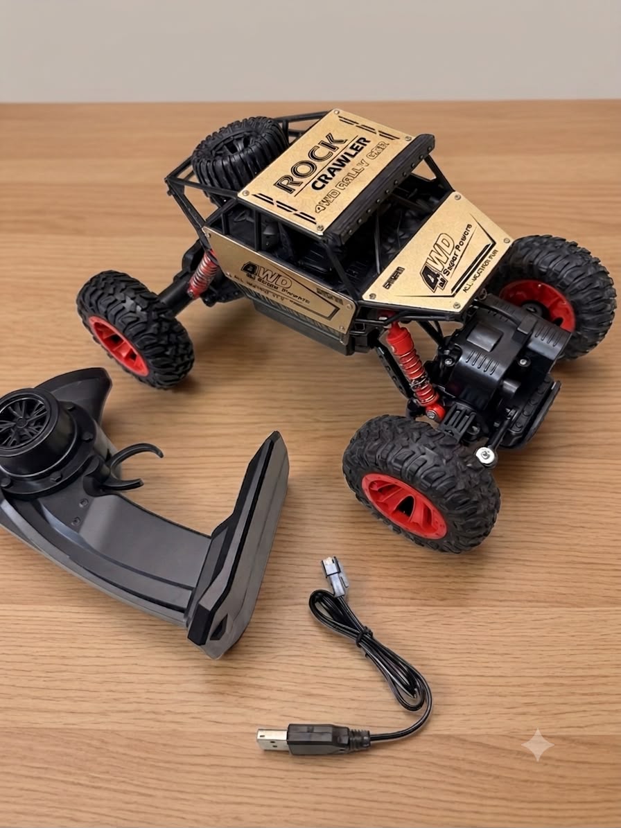 4*4 RC Rock Crawler 1:18 Scale 4WD Rally Car 2.4 GHz - Multicolor