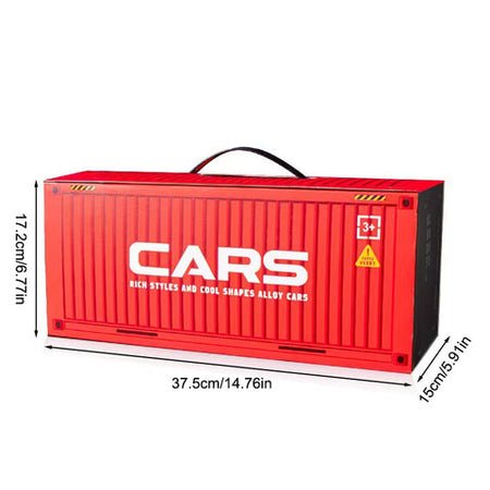 Premium Quality container 48 Piece Mini Pull Back Alloy Cars With Container for Kids - Friction Power