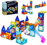 49 Pcs Light Magnetic Blocks with Light for Kids STEAM Toy