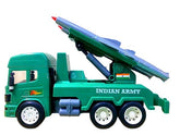 Friction-Powered Missile Launcher with 3 Brahmos Supersonic Missiles– Realistic Military Vehicle with 360° Rotating Launch Pad