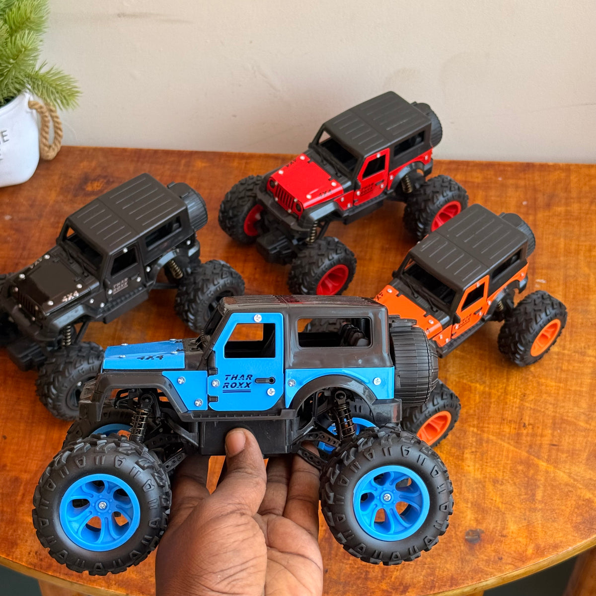 Remote Control Thar Rock Climbing Car for Rechargeable Off-Road Jeep Toy with Mist Spray-Any 1