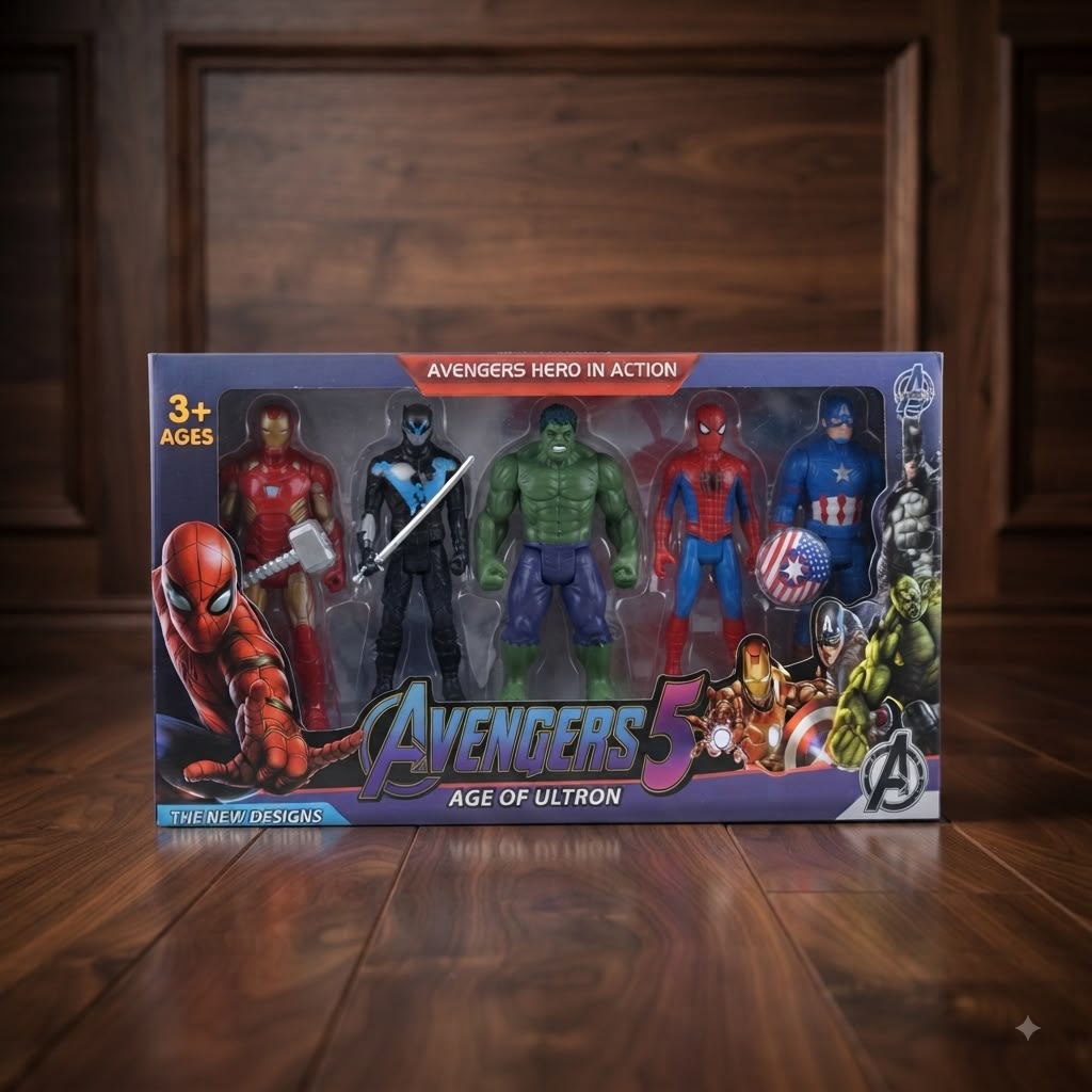 5 in 1 Avengers Action Hero Set