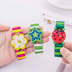 kids wooden Adjustabe watch - Bracelet - pack of 1