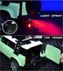 Jack Royal High-Speed Off-Road Defender Rover Rc Car with Light Racing Car Toy Vehicle Remote Control Car for Kids (Rechargeable)