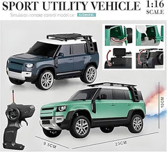 Jack Royal High-Speed Off-Road Defender Rover Rc Car with Light Racing Car Toy Vehicle Remote Control Car for Kids (Rechargeable)