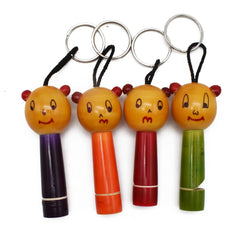 Wooden Whistle Key chain indian - pack of 1