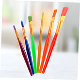 Flat Painting Brush Multicolor - Set of 6