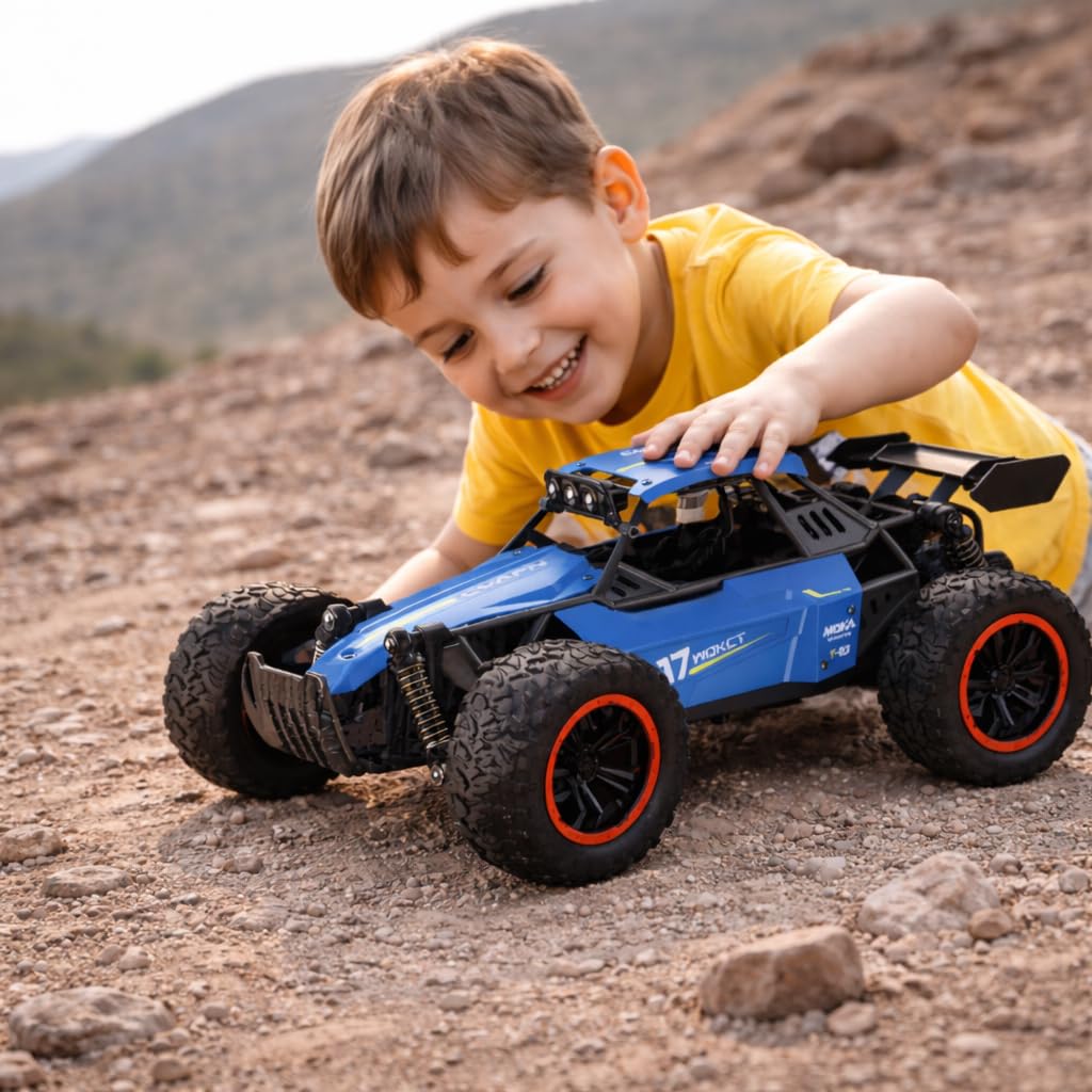 Moka 1:16 Buggy Off Road Remote control metal body car with Rechargable Battery with smoke