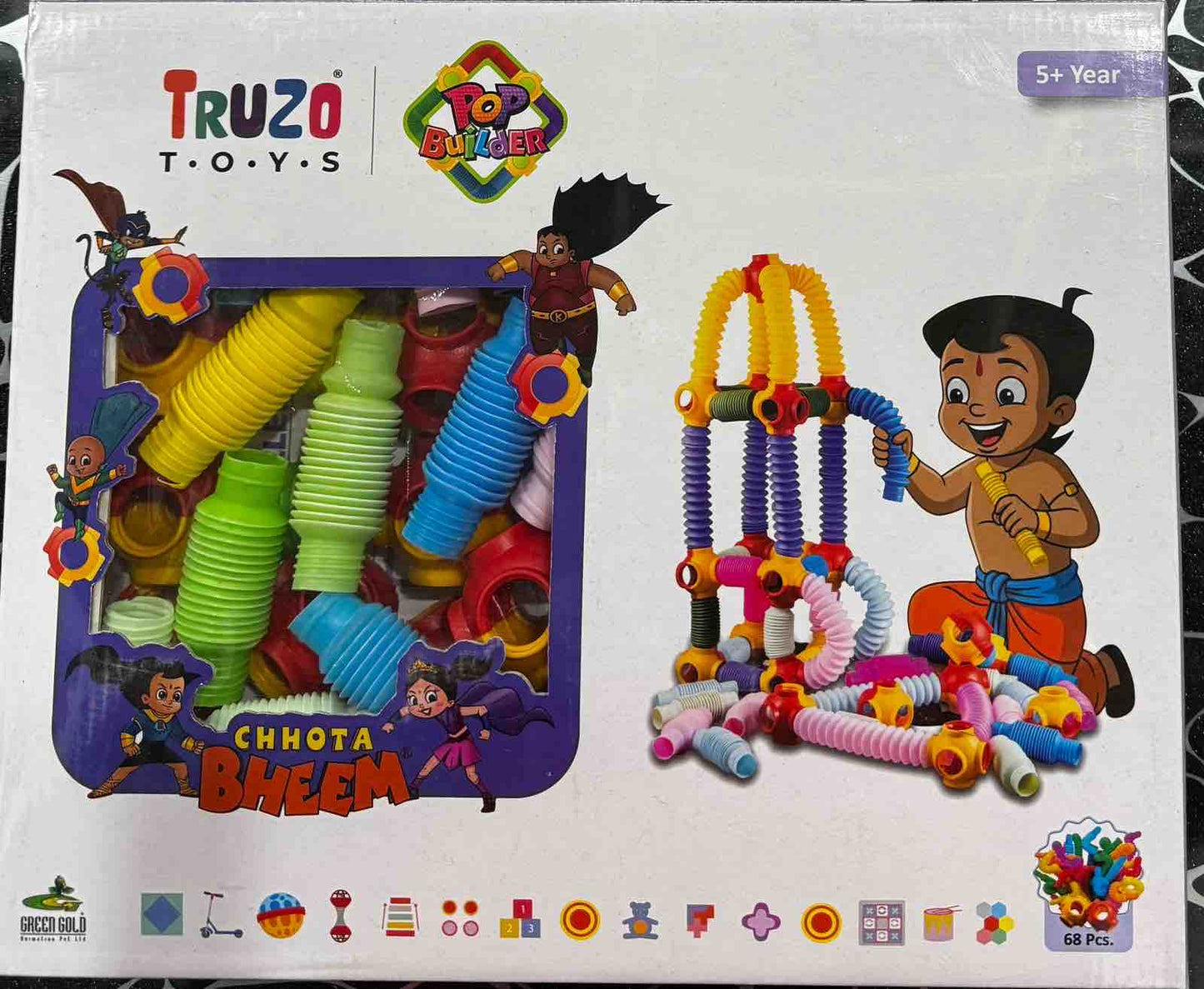 68 Pieces Pop Builder - Pop Tube Building Blocks