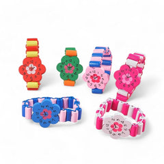 kids wooden Adjustabe watch - Bracelet - pack of 1