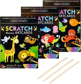 DIY Magic Dual Scratch Paper Art Colouring Book- 1 Book