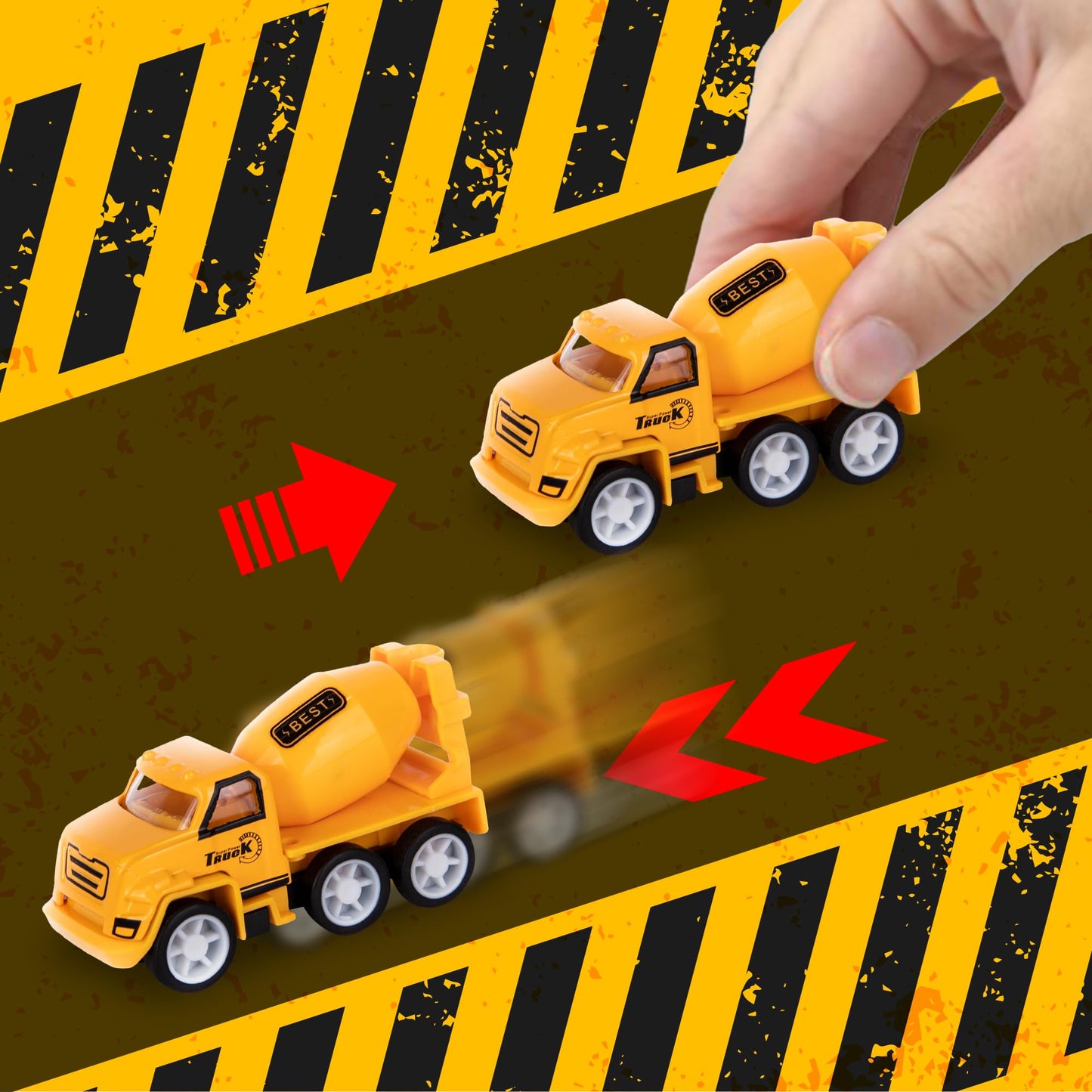 JCB Toy Miniature Friction Type- Any 1 color may vary