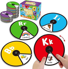 Alphabet Number Spinner - AlphaNumeric Spinner Educational Flashcard