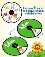 Alphabet Number Spinner - AlphaNumeric Spinner Educational Flashcard