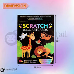 DIY Magic Dual Scratch Paper Art Colouring Book- 1 Book