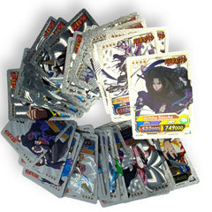 Anime Unique Card Desk Pack, Official Anime CCG Collectable Playing Foil Cards, Anime Merchandise Gift, Pack of 55 (Silver)