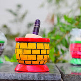 Wooden Attukal - Ancient flour mill aatukal - Pack of 1