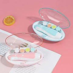 Baby Nail Trimmer File with Light Battery Operated Safe Electric Nail Clippers Kit