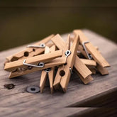 Bamboo Clothes Peg | Eco Friendly Plastic Free Clot - Pack of 20