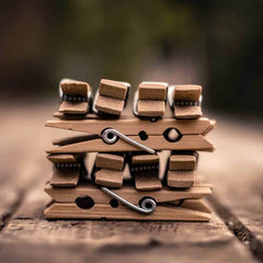 Bamboo Clothes Peg | Eco Friendly Plastic Free Clot - Pack of 20