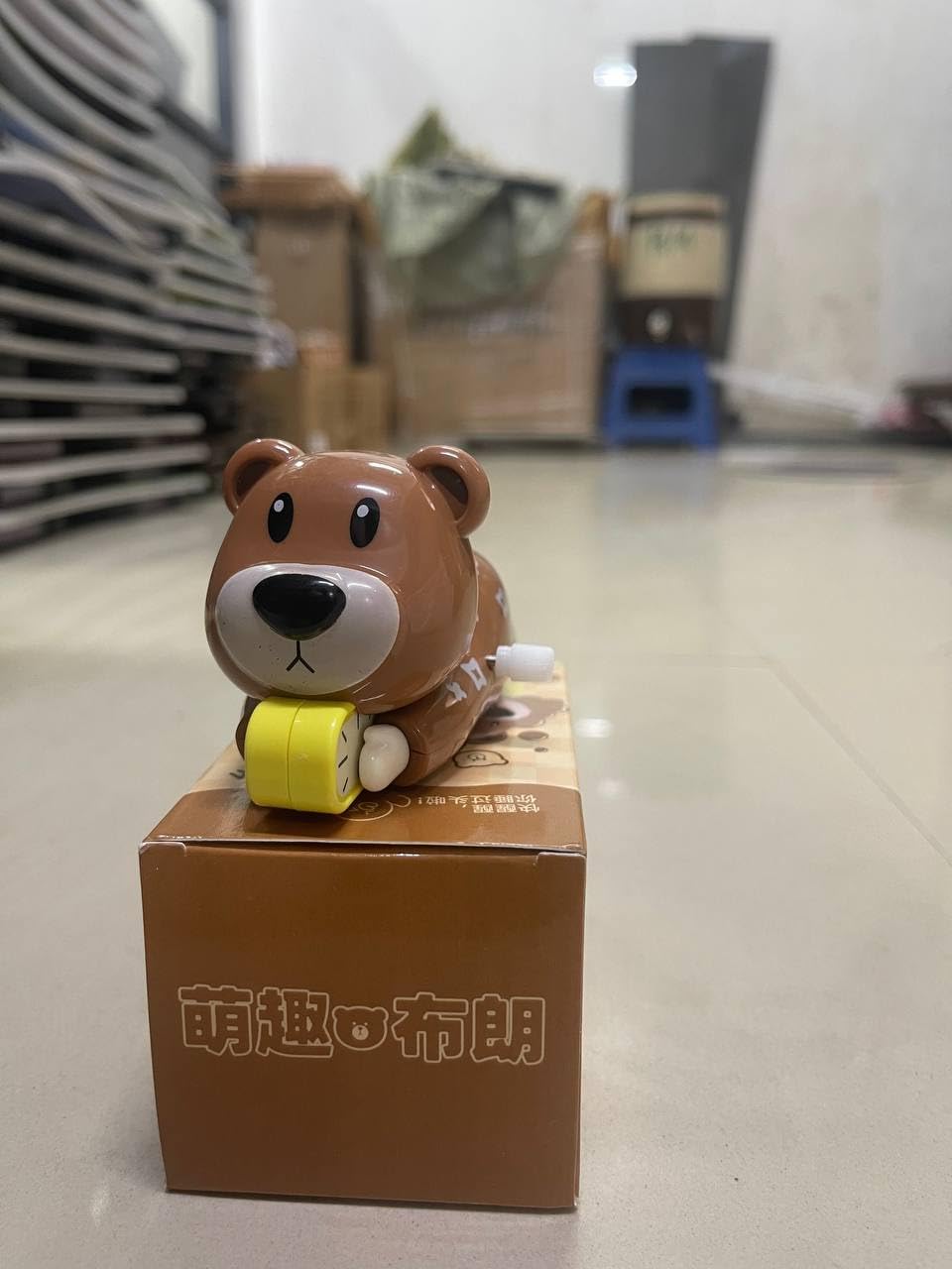 Bear Movable Action Figure- PVC Wind-Up Moving Toy 12 cm - Any 1