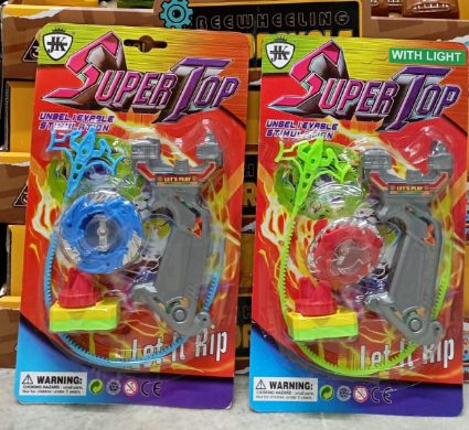 Beyblade-style battle top Super Top Launcher Rip -Multicolor
