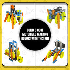 Blix 8in 1 Crawlers-Stem Toy, For 8+ Year Child, Educational Diy Building Set, Construction Toys
