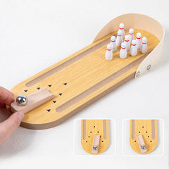 Wooden Bowling game - snowbowling