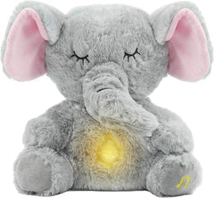 Breathing Elephant, Breathing Stuffed Animal, Rhythmic Breathing Motion with Music Lights, Breathig Elephant