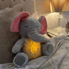 Breathing Elephant, Breathing Stuffed Animal, Rhythmic Breathing Motion with Music Lights, Breathig Elephant